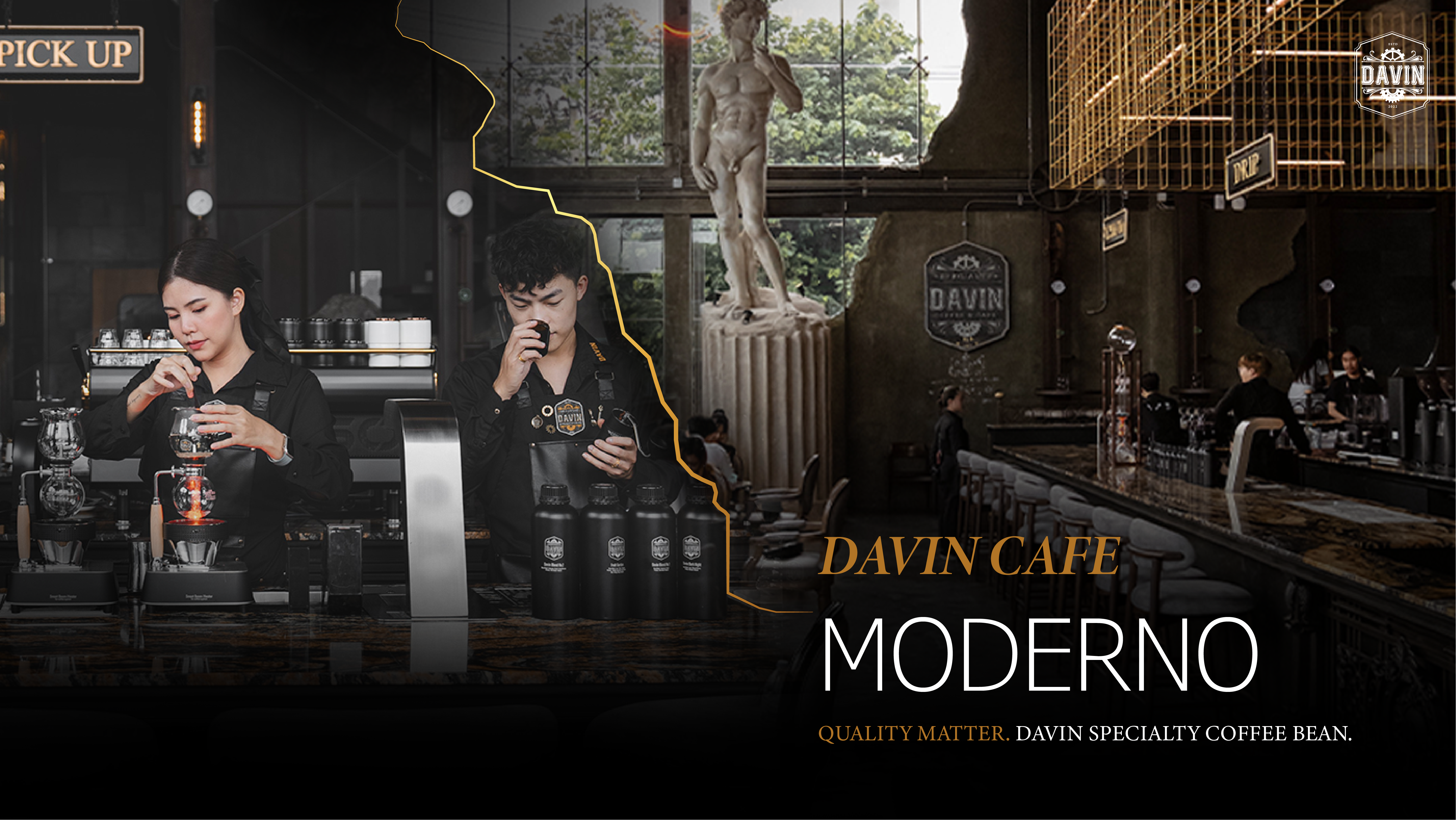 Selecting the special qualities of DAVIN Moderno coffee beans