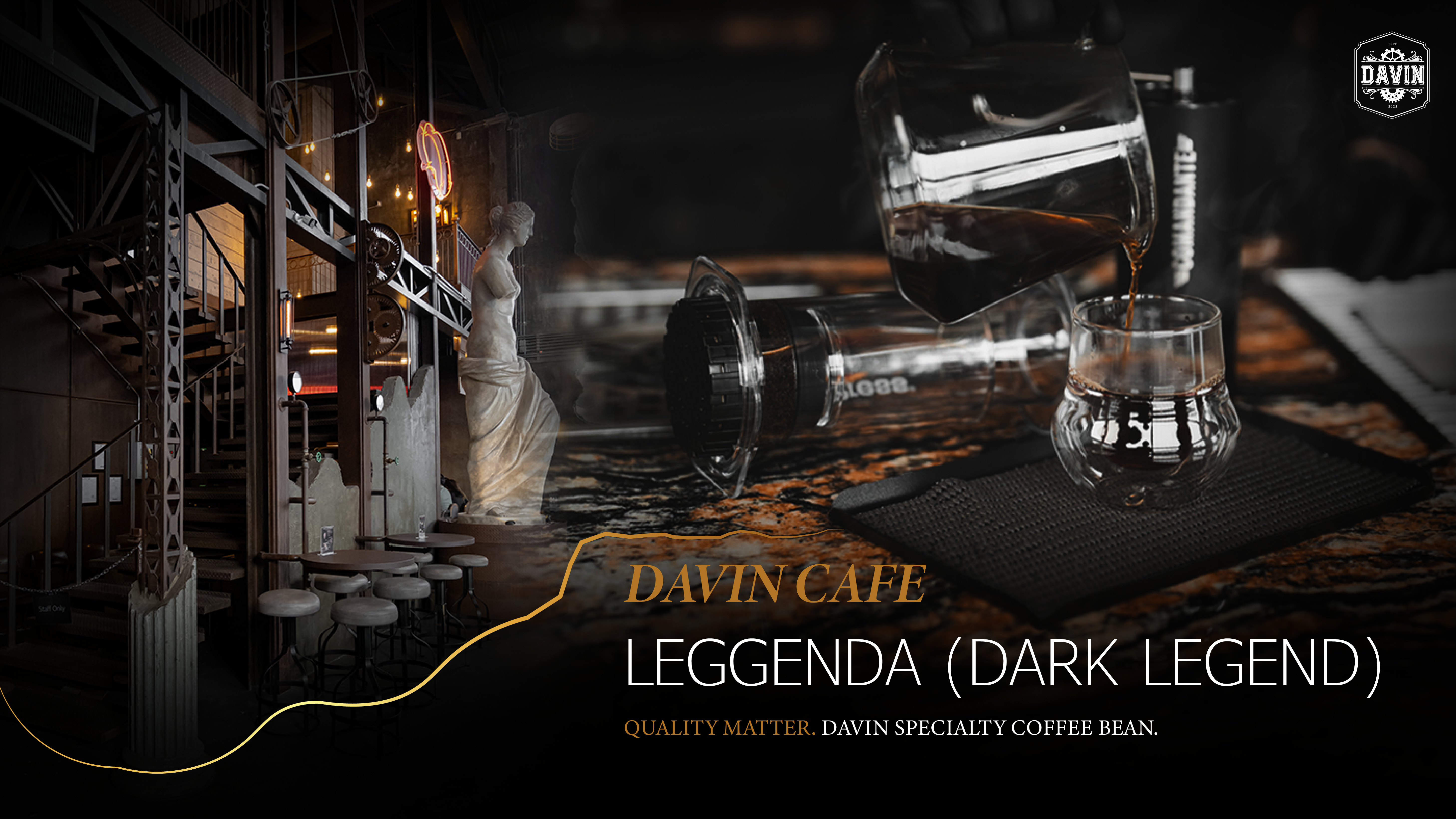 DAVIN Leggenda, the perfect blend of coffee beans