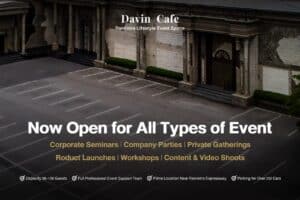 Davin Cafe Ramintra: Now open for all event types including corporate seminars and product launches, featuring full support team and massive parking for over 250 cars.