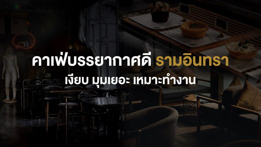 ภาพบรรยากาศภายในคาเฟ่บรรยากาศดี ย่านรามอินทรา ที่เงียบสงบ มีมุมนั่งหลากหลาย เหมาะสำหรับทำงาน ประชุม หรือใช้เวลาอย่างเป็นส่วนตัวใน Davin Cafe