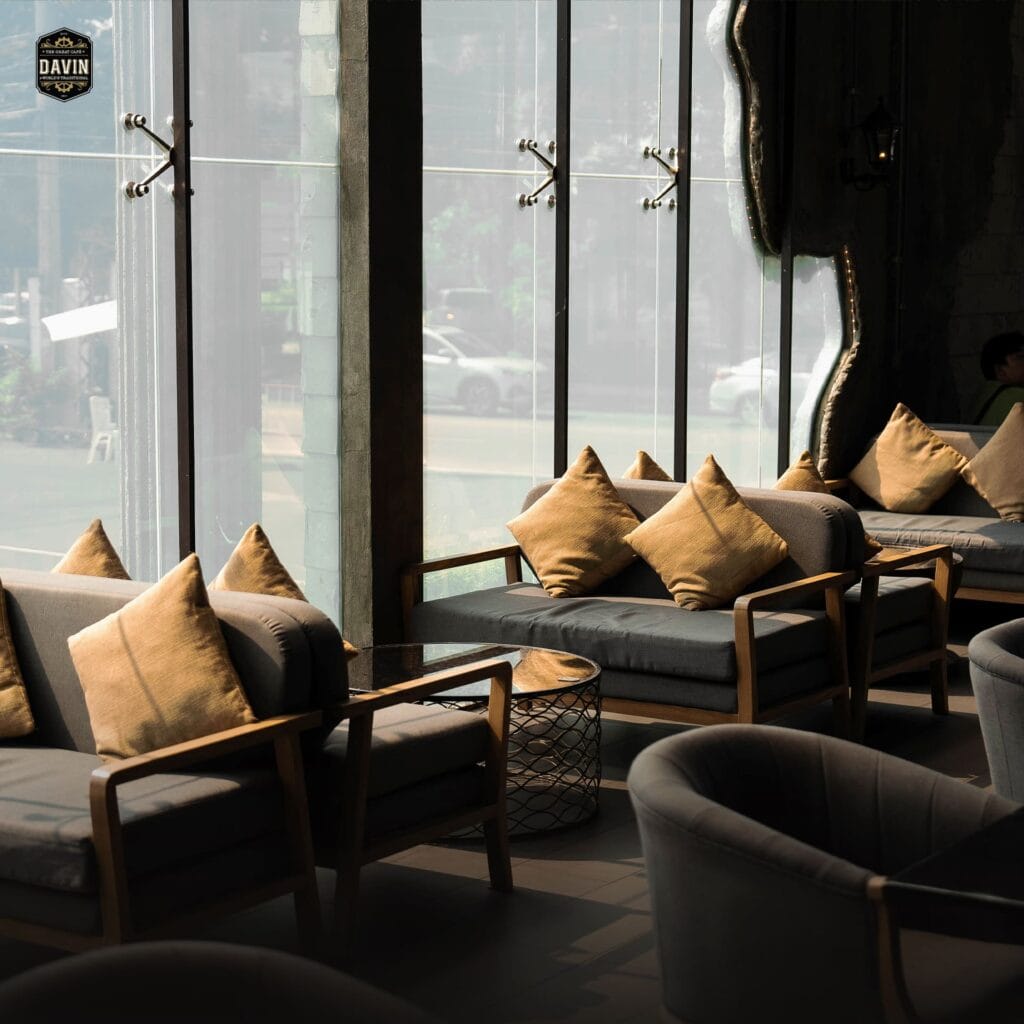 Discover the best ambience cafe for your 2026 New Year catering party at Davin Cafe, featuring a premium international buffet line.