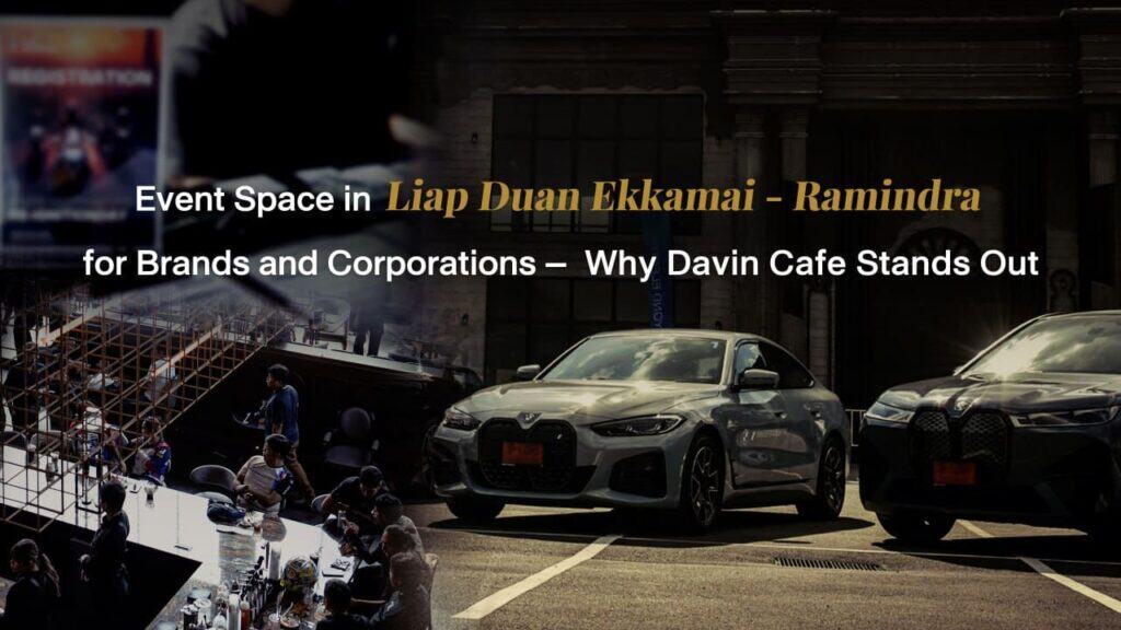 Corporate event venue hosting brand activation and car launch event, ideal for marketing campaigns and organizational events in Ramintra, Bangkok