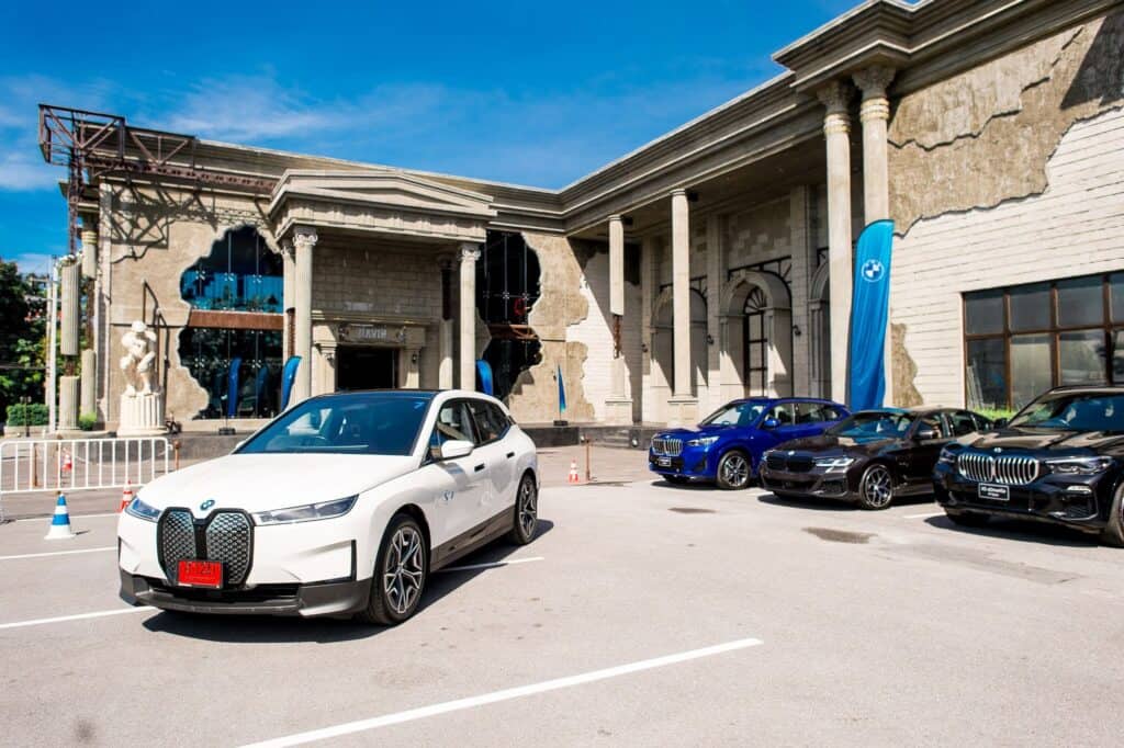 Outdoor corporate event venue hosting car launch and brand activation event, ideal for large-scale marketing and automotive showcase in Ramintra, Bangkok