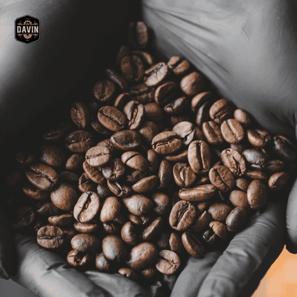 Latte art specialty coffee beans selected by barista for brewing latte and creating latte art in a premium coffee cafe