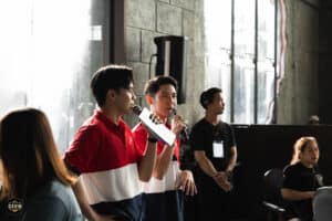 ดาราและผู้เข้าร่วมงานสัมมนาในงานอีเวนต์ Amarin TV เมื่อ 17 พฤษภาคม 2025 ที่ Davin Cafe.