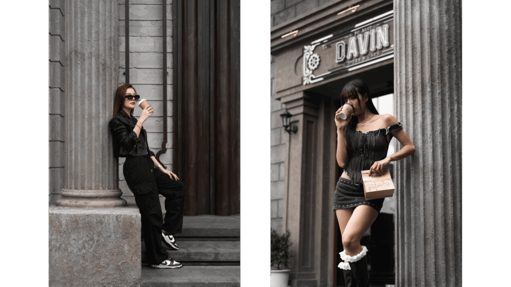 DAVIN CAFE สถานที่เช่าสำหรับถ่ายรูปแนวแฟชั่นและไลฟ์สไตล์ โดดเด่นด้วยสถาปัตยกรรมคลาสสิก เหมาะสำหรับ Cafe Studio และงานถ่ายภาพระดับมืออาชีพ