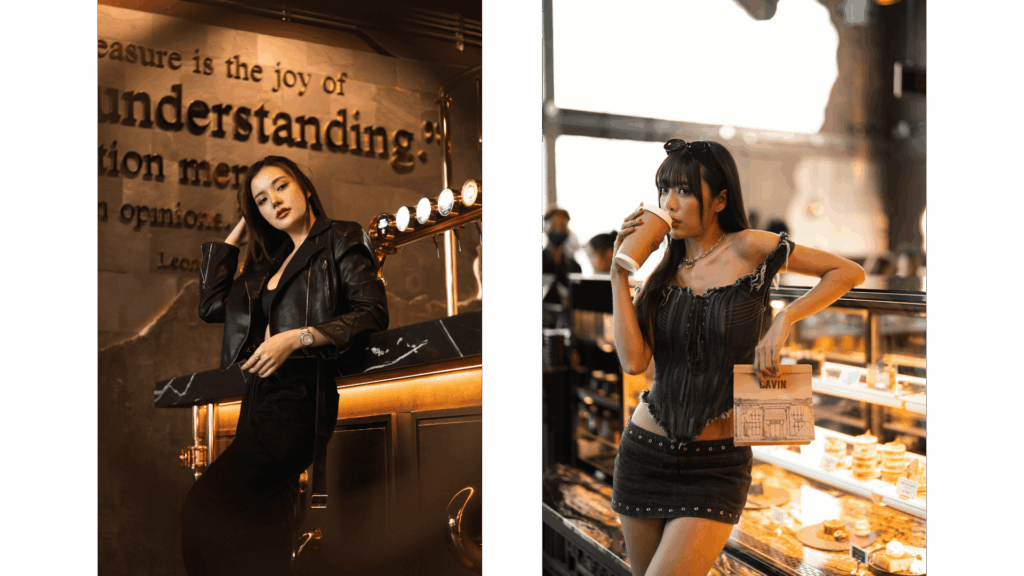 DAVIN CAFE luxury cafe studio rental location featuring stylish lifestyle photoshoot setting, ideal for cafe studio, fashion photography, and premium content creation