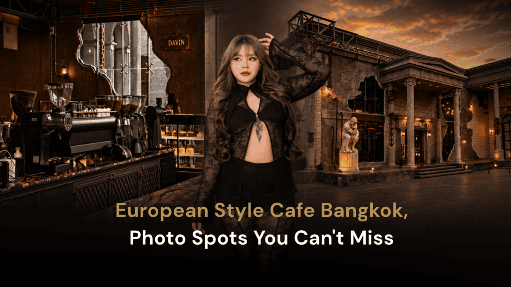 European style cafe Bangkok at DAVIN CAFE featuring photogenic interiors and European-inspired architecture in Ramintra