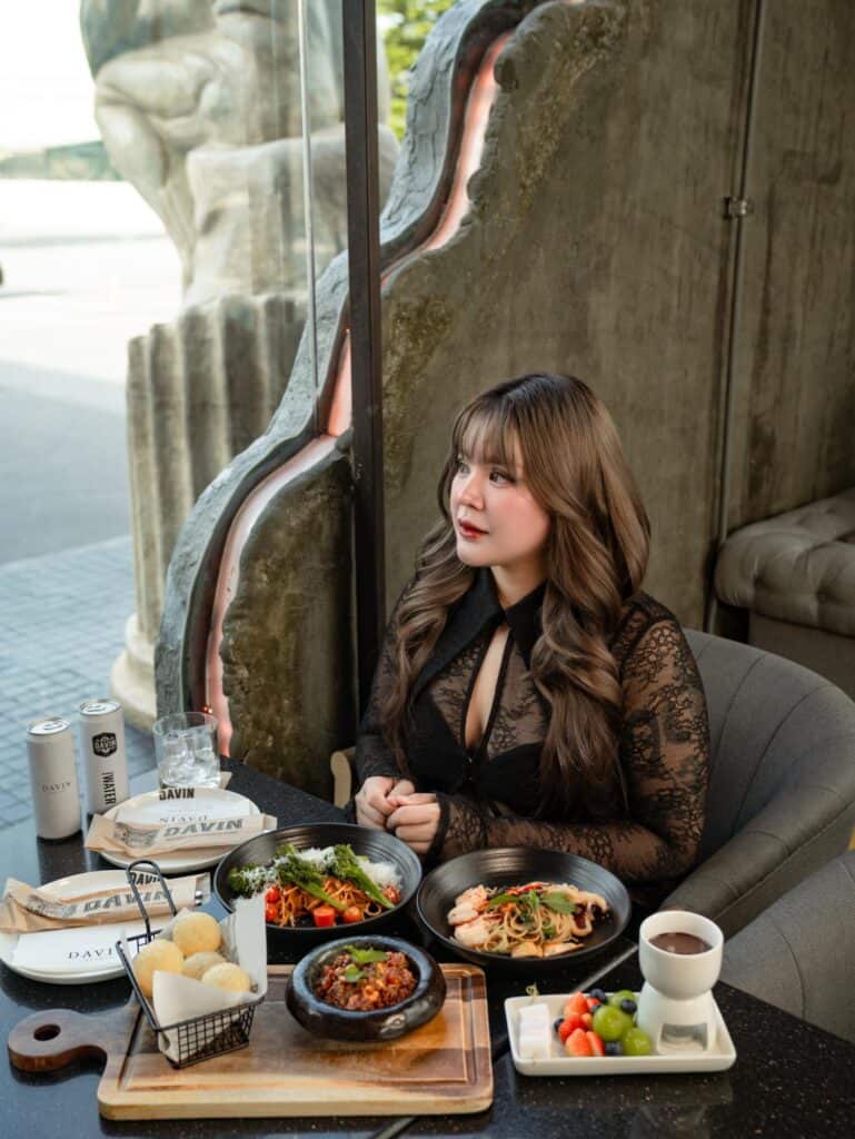 European-style cafe in Bangkok offering food and drinks in a classic European-inspired setting at DAVIN CAFE