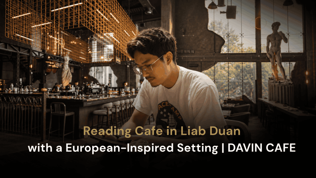 Reading cafe at DAVIN CAFE near Liab Duan Bangkok with European-inspired interior and space for reading and working