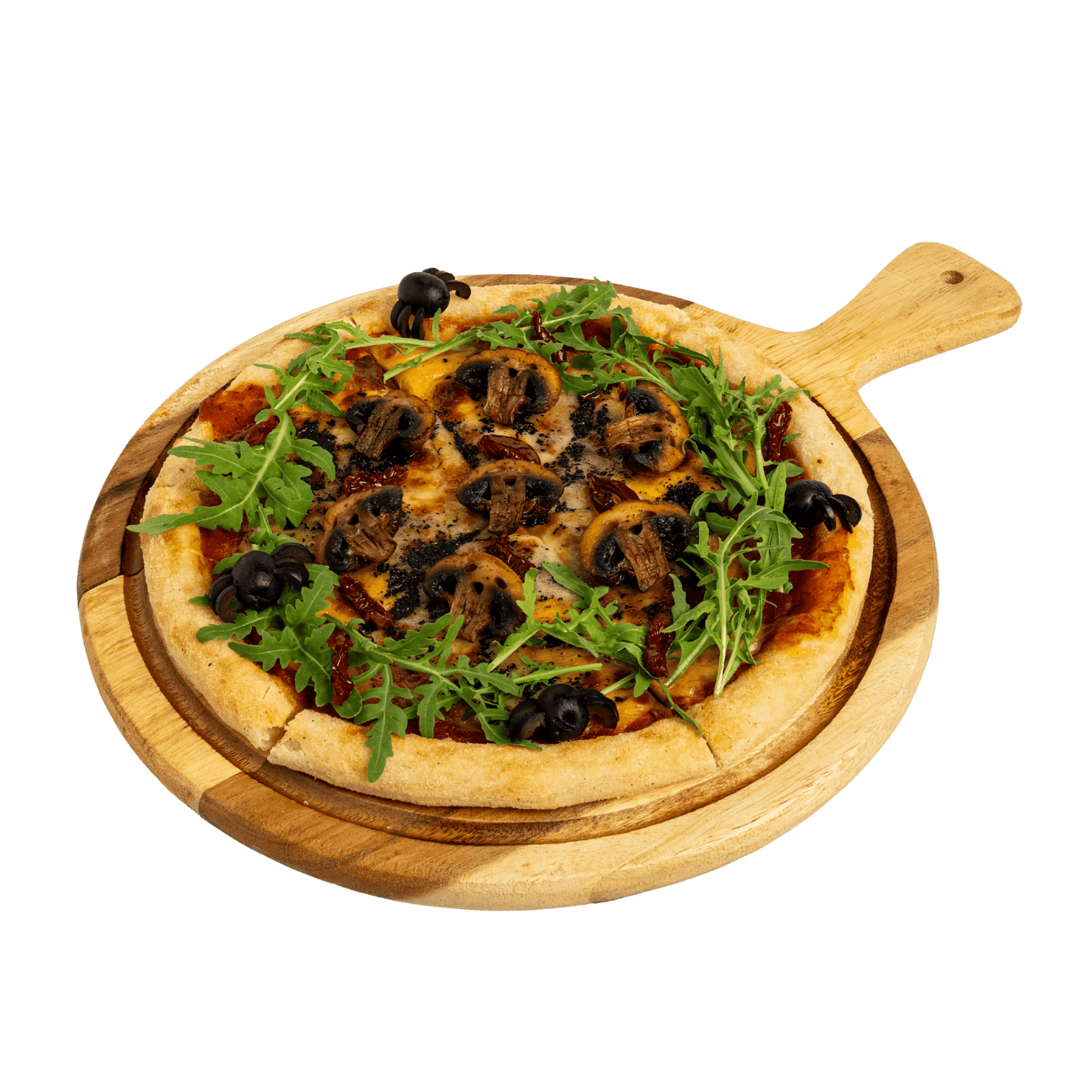 พิซซ่าทรัฟเฟิลมนตร์ดำ Black Magic Truffle Pizza เมนูฮาโลวีน 2026