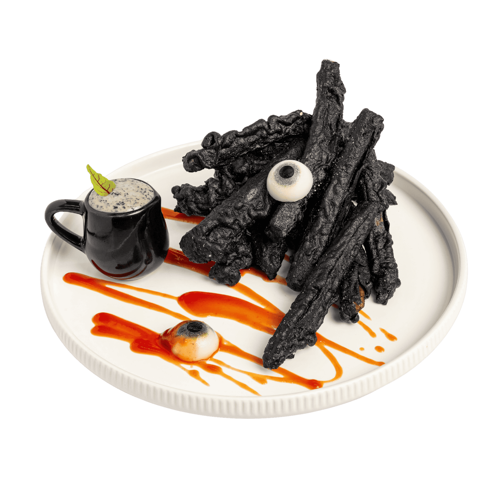 Black Demon's Claw Fries with truffle mayo, Halloween 2026 menu
