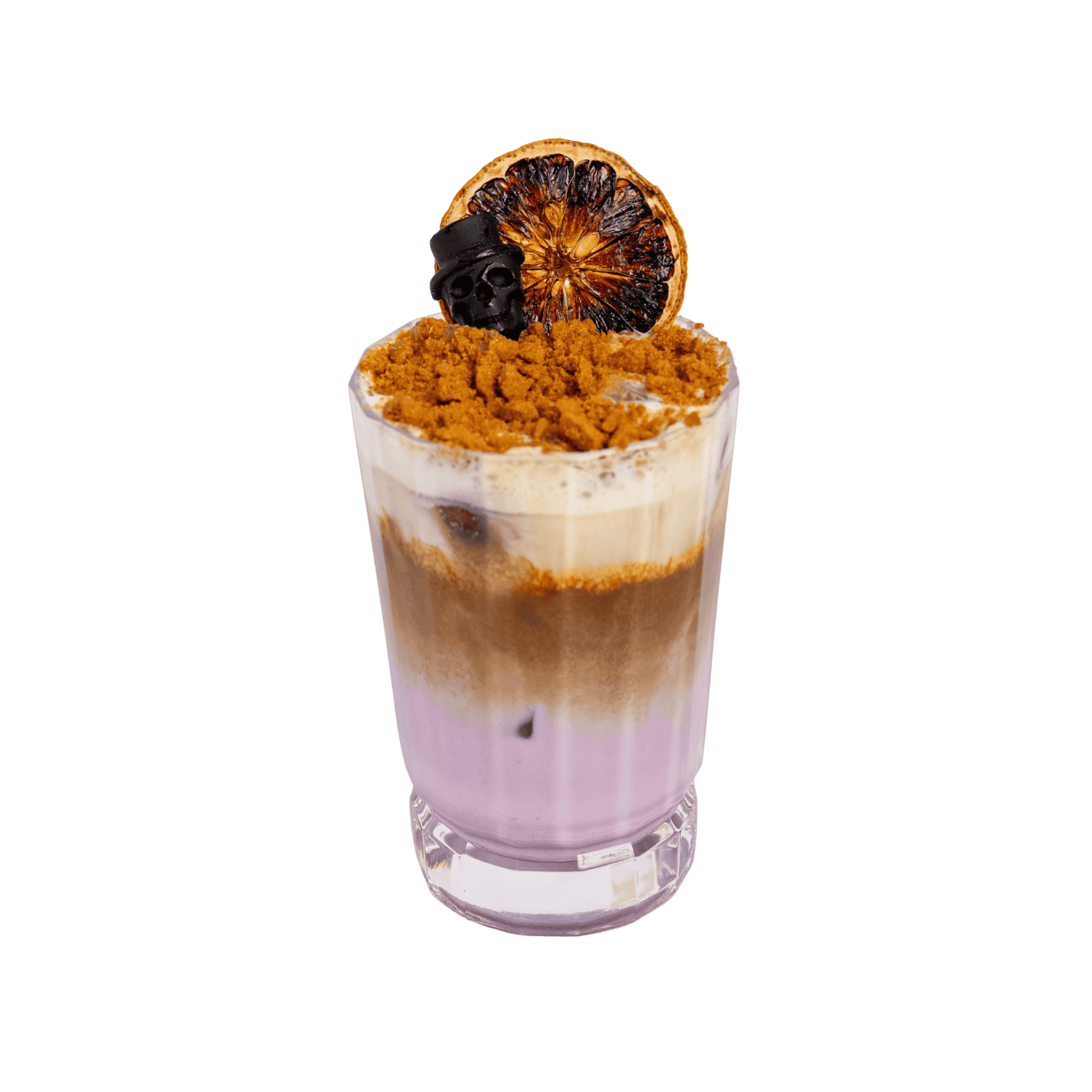 เครื่องดื่มครีมบิสคอฟ Graveyard Gravel เมนูฮาโลวีน 2026 ที่ Davin Cafe
