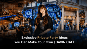 Private Party venue at DAVIN CAFE with an exclusive event setup and stylish atmosphere in Bangkok